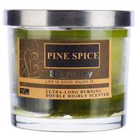 شمع هارمونی مدل پاین اسپایس گرین کد SP-MJ95082GN Harmony Pine Spice Green SP-MJ95082GN Candle