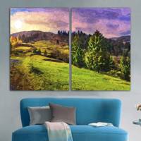 تابلو دیواری 2 تکه آریکان کد TA5002