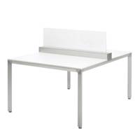 میز کار گروهی فرآذین مدل WSD 1001 سفید Farazin WSD 1001 White Work Station Desk