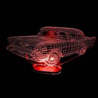 چراغ خواب سه بعدی هفت رنگ کد pb_0020