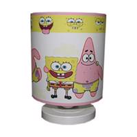 آباژور رومیزی کودک پینک مدل Yellow Spongebob Pink Yellow Spongebob Baby Table Lamp Shade