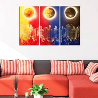 تابلو 3 تکه گالری آفتاب کد TA1001