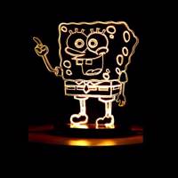 چراغ خواب سه بعدی سهیل مدل باب اسفنجی - Soheil Sponge Bob 3D Night Light