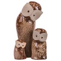 مجسمه سرامیکی مدل جغد سرکج کد DY22230 بسته 3 عددی Owl Tilted Head DY22230 Decorative Ceramic Statue Pack Of 3