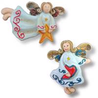 مجسمه دکوری آویز سوشیانت مدل A204 مجموعه دو عددی