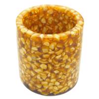 جاشمعی نورهان مدل استوانه سنگی قهوه ای کد BC200 - Noorhan BC200 Brown Stone Cylinder Candle Stick