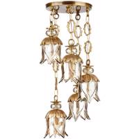 چراغ آویز چشمه نور 5 شعله کد C2774/5A Cheshmeh Noor C2774/5A Five Flames Hanging Lamp