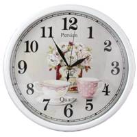 ساعت دیواری شیانچی طرح گل و فنجان کد 10010045