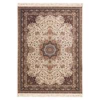 فرش ماشینی بزرگمهر طرح نایین کد FR165 زمینه کرم
