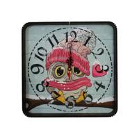 ساعت دیواری گلدن طرح جغد کد 10010144