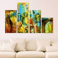 تابلو دیواری 4 تکه بارمان کد TA806