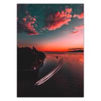 تابلو شاسی ونسونی طرح Colorful Shore سایز 30x40 سانتی متر Wensoni Colorful Shore Chassis 40 x 30
