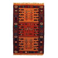 گلیم دستباف سرزمین فرش کد TKG196