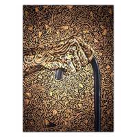تابلو شاسی ونسونی طرح Arabic Typography Cane سایز 70 × 50 Wenson Arabic Typography Cane Chassis Size 50 x 70
