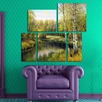 تابلو دیواری 5 تکه آریکان کد TA6001 Arikan TA6001 Tableau 5 Pcs