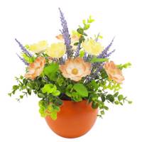 گلدان سرامیک و گل های کریستال دست ساز قشنگه کد Ghg-006 Ghashange Ghg-006 Crystal Flower And Ceramic Pot