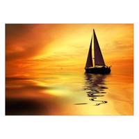 تابلو شاسی ونسونی طرح Lonely Boat سایز 70 × 50 سانتی متر Wensoni Lonely Boat Chassis Size 50 x 70 Cm
