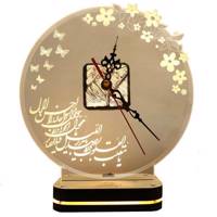 ساعت و شبخواب رومیزی نورا مدل یا مقلب القلوب Noura New-Year light night table clock