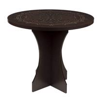 میز ناهار خوری صنایع چوب قائم کد K302 سایز 100 × 100 Sanaye Choob Ghaem K302 MDF circle Dinning Room Table Size 100 x 100