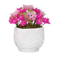 گلدان سرامیکی و گل های کریستال دست ساز سی دا کد CR01139A Sida CR01139A Crystal Flower and Ceramic Pot