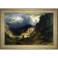 تابلو گالری هنری پیکاسو طرح طوفان در کوه های سنگی