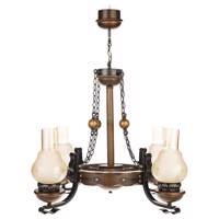 لوستر دارکار مدل ویل 4 شعله کد 217 Darkar 217 Wheel Four Branches Chandelier