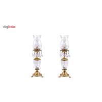 شمعدان دیلایت کد 91074Gold بسته 2 عددی Delight 91074 Gold Candle Stick A Pair