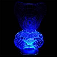 چراغ خواب سه بعدی هفت رنگ کدpb_0027