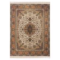 فرش ماشینی کتیبه طرح سالاری کد FR152 زمینه کرم