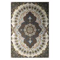 فرش ماشینی محتشم کاشان طرح شکوه کرم کد0460