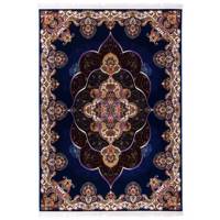 فرش ماشینی دنیای فرش طرح پانیذ زمینه کاربنی