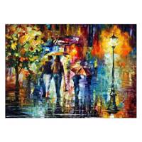 تابلو شاسی ونسونی طرح Leonid Afremov Family سایز 50x70 سانتی متر Wensoni Leonid Afremov Family Chassis Size 50 x 70 Cm