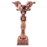 مجسمه گالری آسیمن طرح ستون گاو با یال نقشدار مدل 00-31 ارتفاع 35 سانتیمتر