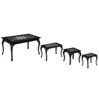 میز جلومبلی و مجموعه ی 3عددی میز عسلی صنایع چوب قایم مدل k401 Sanaye choob ghaem K401 Coffee Table and 3pcs end Table