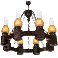 لوستر دارکار مدل روستیک 8 شعله کد 211 - Darkar 211 Rostic Eight Branches Chandelier