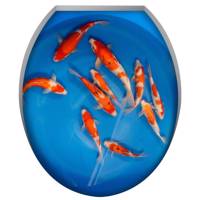 استیکر سه بعدی ژیوار طرح ماهی قرمز - Zhivar Red Fish 3D Sticker