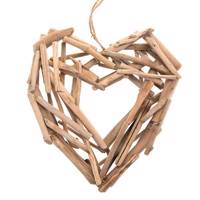 آویز تزیینی با طرح قلب چوبی Decorative Heart Shaped Wooden Sling