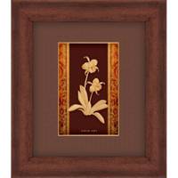 تابلوی طلاکوب زرسام طرح گل ارکیده سایز 35 × 40 سانتی متر Zarsam Orchid Tableau Size 40 x 35 cm