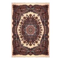 فرش ماشینی قاجار طرح ارشیا کد FR28 زمینه کرم