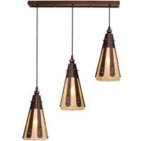 چراغ آویز دارکار مدل کلاب 3 شعله خطی کد 197 Darkar 197 Club Linear Three Branches Hanging Lamp