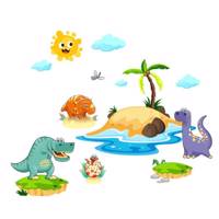 استیکر سالسو طرح Dinosaurs Salso Dinosaurs Sticker