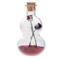 گل رز کوتاه و بلند داخل شیشه 1471B Short And Tall Rose In Glass 1471B