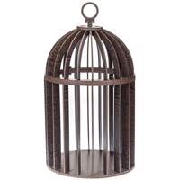 قفس چوبی تزئینی قهوه‌ای کد 200919 Brown Wooden Cage 200919