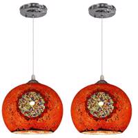 چراغ آویز دیلایت 1 شعله کد DEL28-250x2 بسته 2 عددی Delight DEL28-250x2 One Branch Hanging Light Pack Of 2