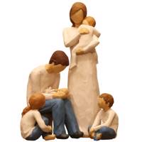 مجسمه امین کامپوزیت مدل Family Grouping کد 505 بسته 4 عددی Amin Composite Family Grouping 505 Statue Pack Of 4