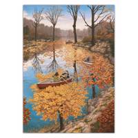 تابلو شاسی ونسونی طرح Rob Gonsalves سایز 50x70 سانتی متر Wensoni Rob Gonsalves Chassis Size 50 x 70 Cm