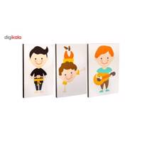تابلو گالری زد جی کد 001 مجموعه سه عددی