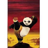 فرش ماشینی توس مشهد طرح پاندا کنگفوکار کد 2-3410 Panda-Kung-Fu-34102