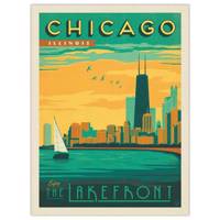 تابلوی کیدتونز طرح Chicago 2 سایز 30 × 40 Kidtunes Chicago 2 Tableau 30 x 40