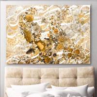 تابلو بوم خط روزتو طرح عودلاجان Rouzeto Oudlajan Canvas modern iranian calligraphy